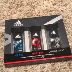 Adidas body spray set of three